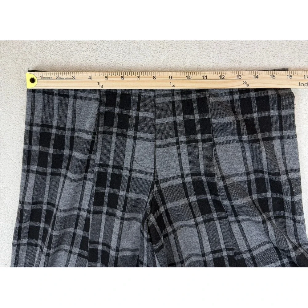 Y2K Plaid Balloon Capri Pants Womens Large Avant Garde Bubble Hem Goth 32